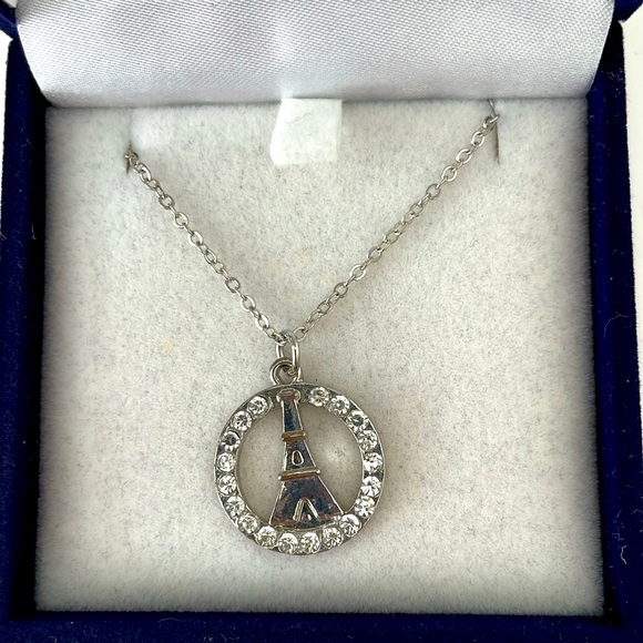 Arribas Maison Eiffel Tower Necklace Paris New In Box - Picture 2 of 11